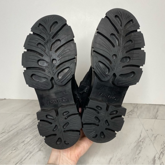 Farm Rio Lug Sole Black Tall Boot 6 - Picture 15 of 16